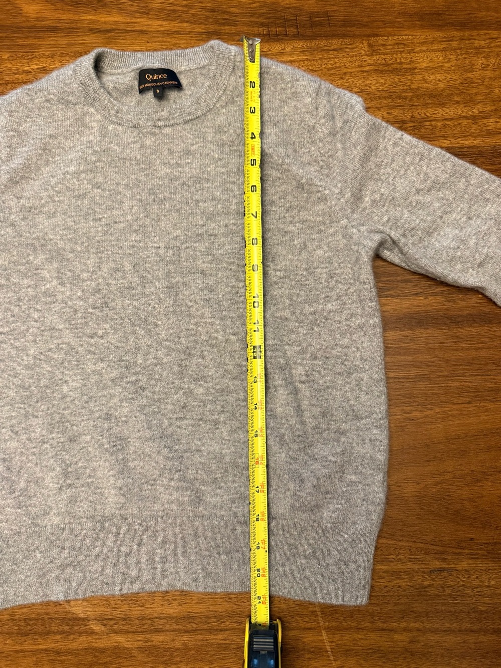 Quince Light Gray Women’s  Cashmere Crewneck Sweater Size S - Picture 6 of 9